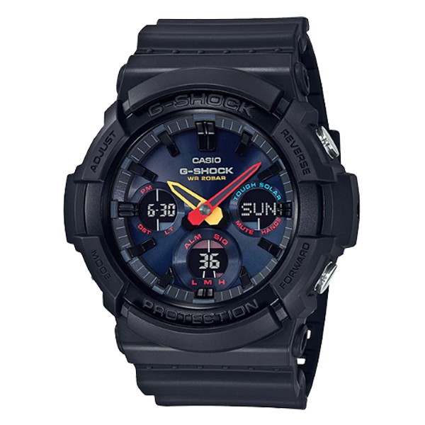 G-SHOCK霓虹彩色系列東京style太陽能雙顯電子錶_ GAS-100BMC-1A