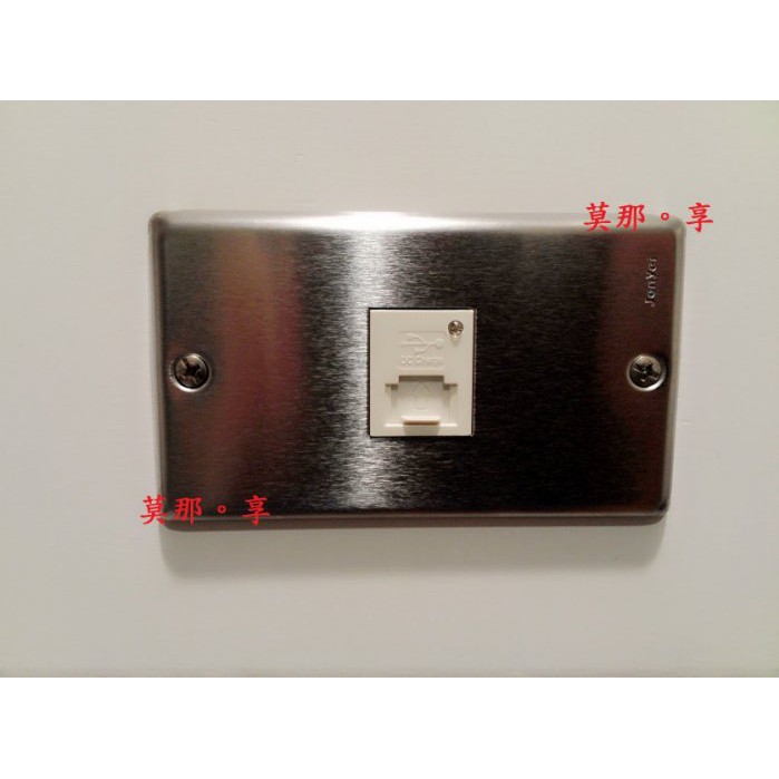 [ 莫那享 ] 工業風 不鏽鋼 USB充電插座 單 (白色) A-267