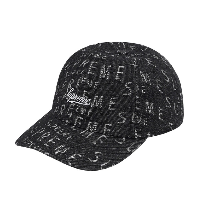 ［街頭潮流代購］Supreme Warp Jacquard Logos 丹寧老帽 帽子 Supreme帽子 Sup老帽