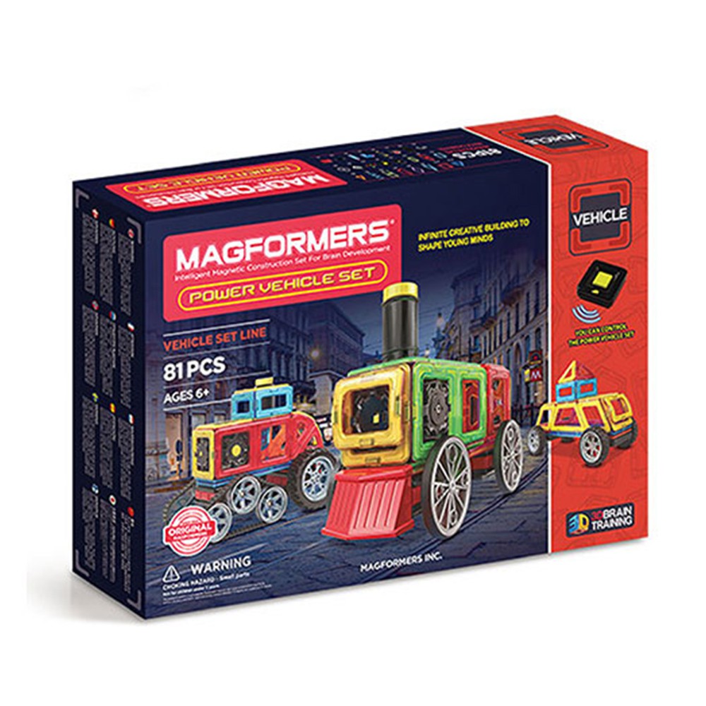 【MAGFORMERS】磁性建構片-動力運輸組(81pcs)