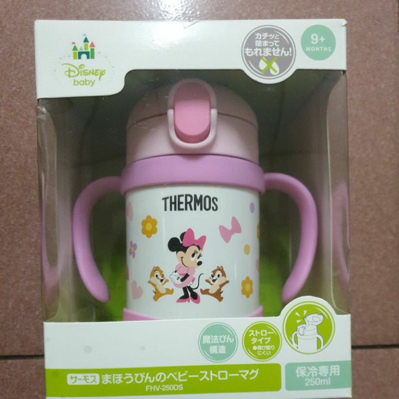 日本 膳魔師 THERMOS  迪士尼 米妮 米奇 不鏽鋼兒童學習杯/保溫杯/吸管杯(把手自由拆解) FHV 吸管組