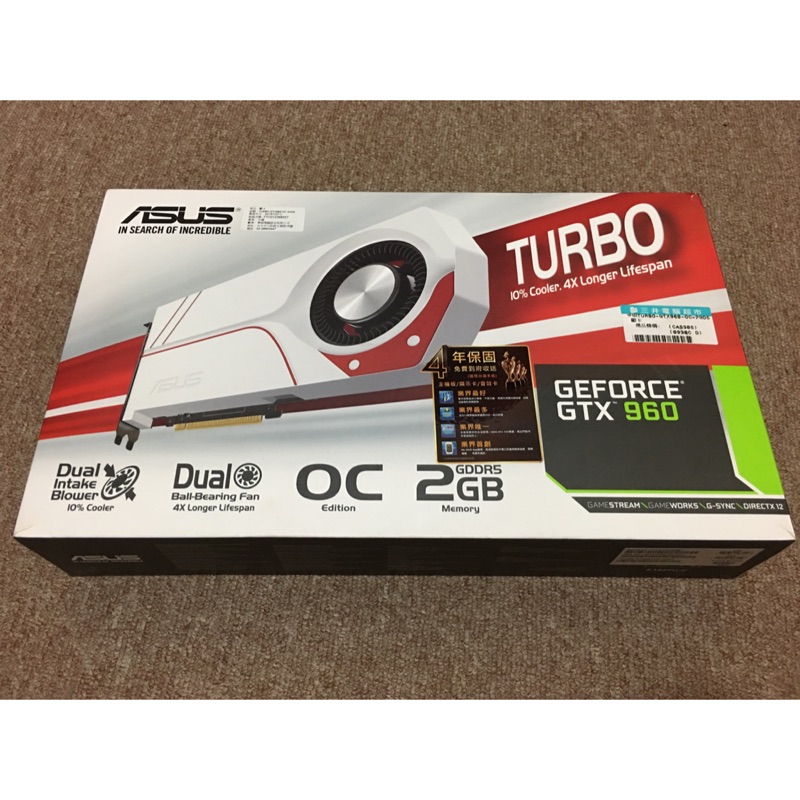 ［已預訂］asus turbo gtx960 oc 2gd5