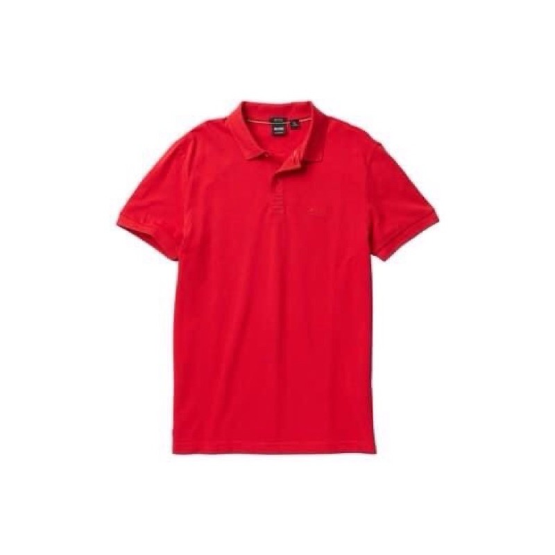 降價銷售全新正版Boss 純棉 紅色polo 衫 M號