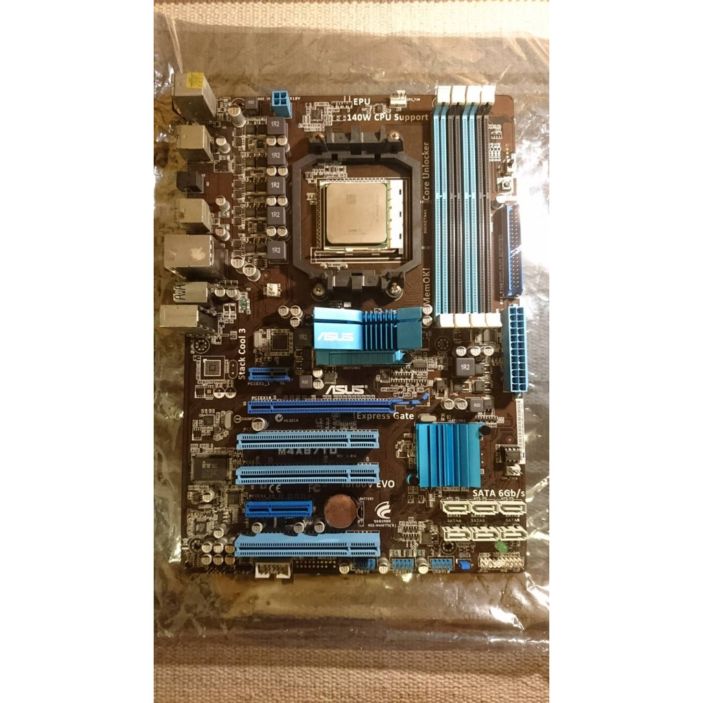 X4 640 + asus M4A87TD AM3 可開核(沒有擋板與風扇)