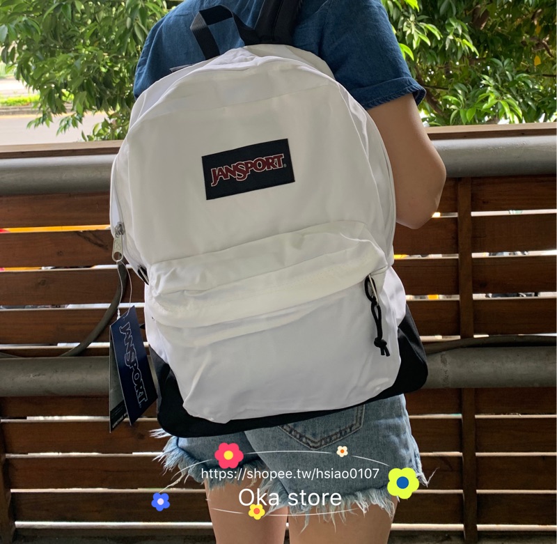 Thoughts On The White Black Label Jansport Superbreak I Found It For 18  Bucks Also Does Anyone Really Use White Backpacks I Mean It Looks Cool But  I Feel It Would