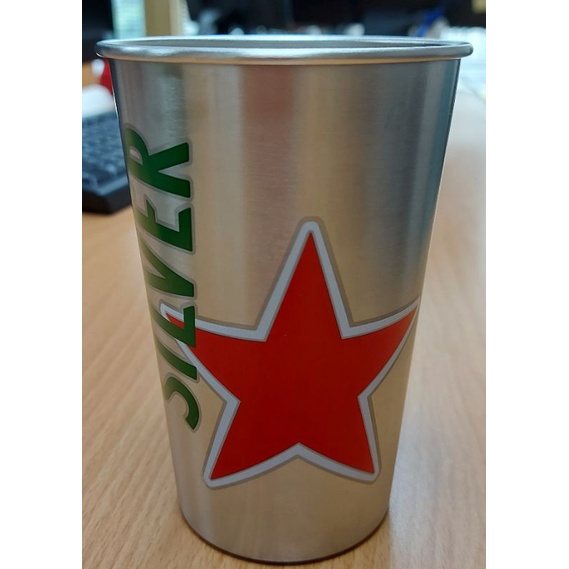 【生活用品】Heineken 海尼根 Silver 星銀啤酒 304 鋼杯