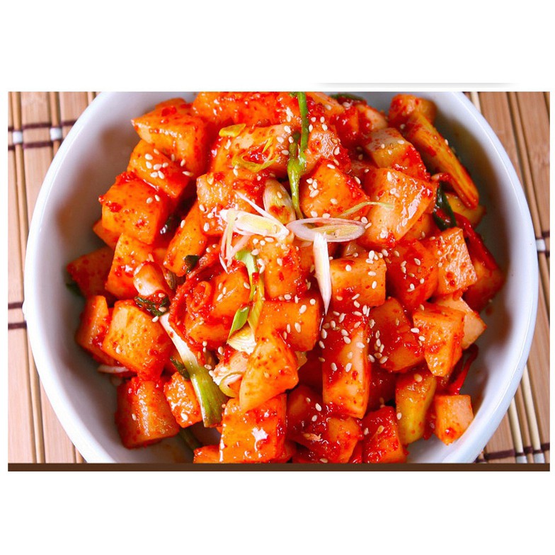 飢餓小豬蘿蔔泡菜450g 韓國風味酸辣蘿蔔塊下飯菜手工醃製小鹹菜韓式泡菜酸辣下飯方便即食 蝦皮購物