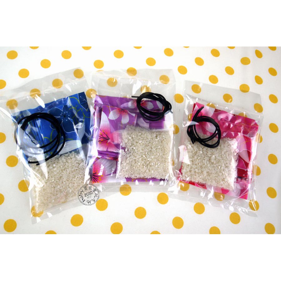 【寶貝童玩天地】【HO066】客家花布沙包 1組(5個小沙包+束口袋) 單色款 材料包
