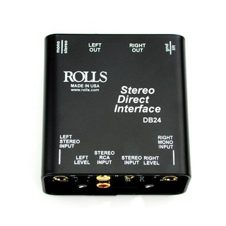 美國ROLLS DB-24 被動可調式立體訊號DI Box阻抗轉換器 - 美國製造【音響世界】