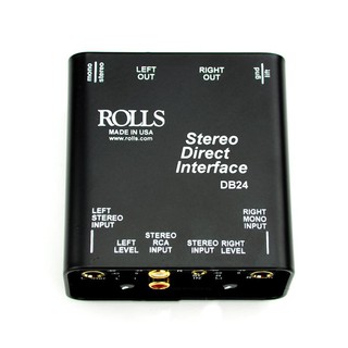 美國ROLLS DB24 被動可調式立體訊號DI Box阻抗轉換器 - 美國製造【音響世界】