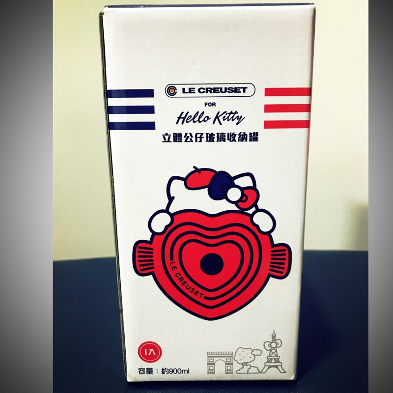 Le Creuset for Hello Kitty立體公仔玻璃收納罐