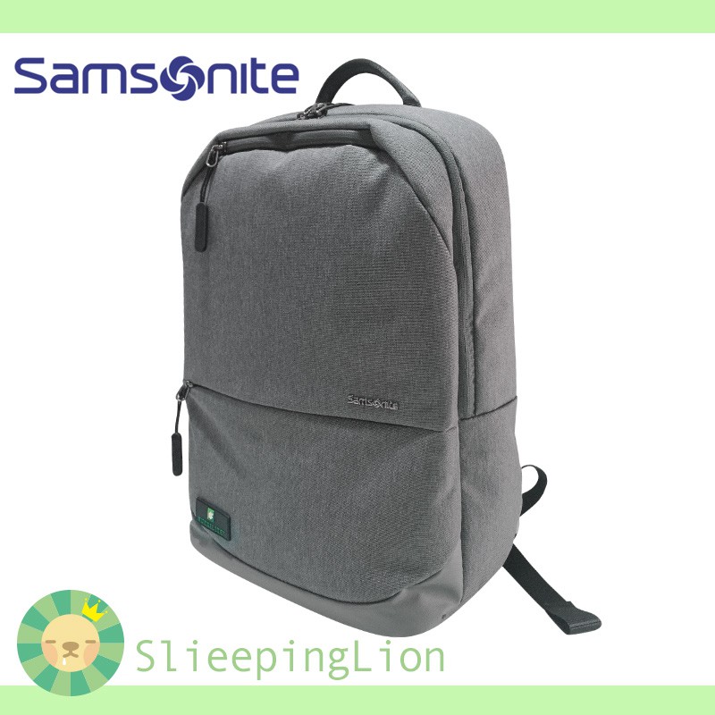 【Samsonite 新秀麗】安麗休閒筆電後背包(灰色) 全新(僅拆封拍照)