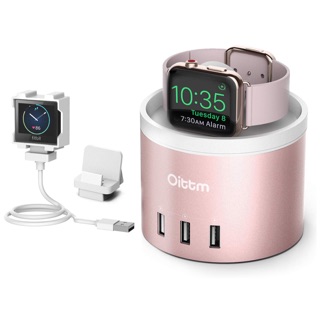 美國🇺🇸OITTM IPHONE IWATCH apple watch充電 儲物盒 玫瑰金、銀、太空灰 三色