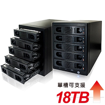 【含稅】伽利略 USB3.0 + eSATA 1至5層抽取式硬碟外接盒 (35D-U3ES5R)