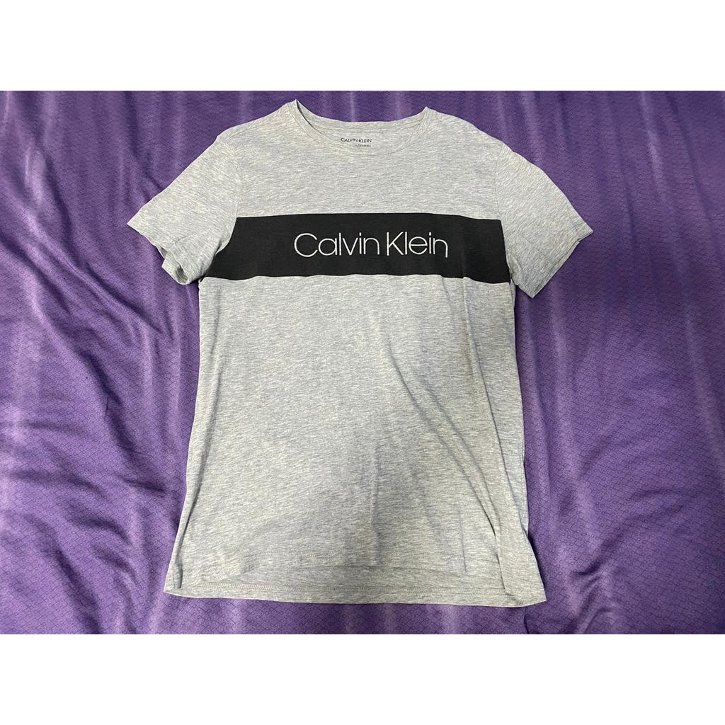 二手 男 Calvin Klein 短袖T恤 灰色 S號 CK 休閒 街頭 美國 品牌 台灣 好市多 COSTCO 古著