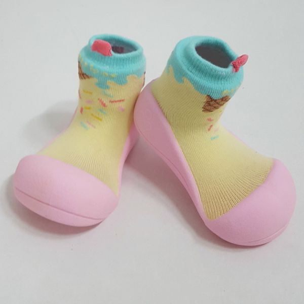 韓國 Attipas 快樂腳襪型學步鞋-冰淇淋甜心【麗兒采家】