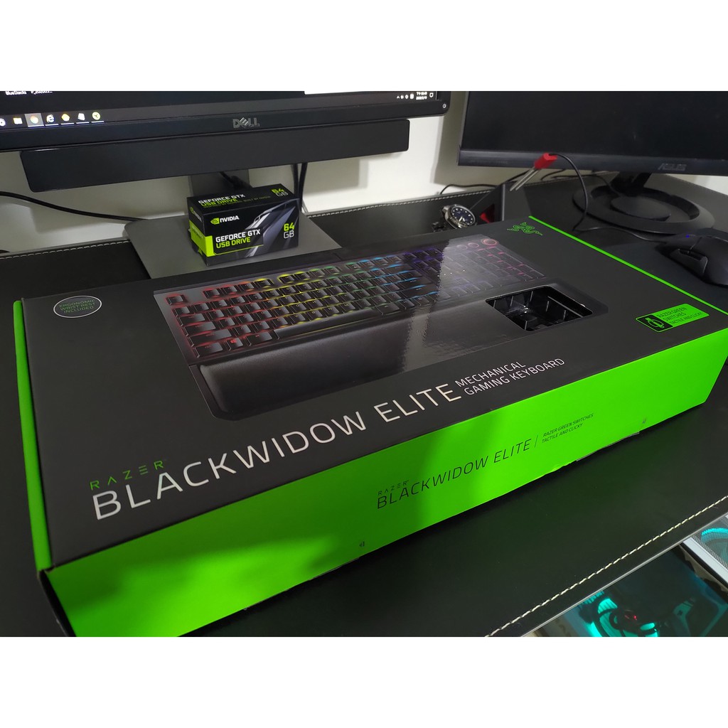 Razer BlackWidow Elite 黑寡婦菁英版 綠軸 中字