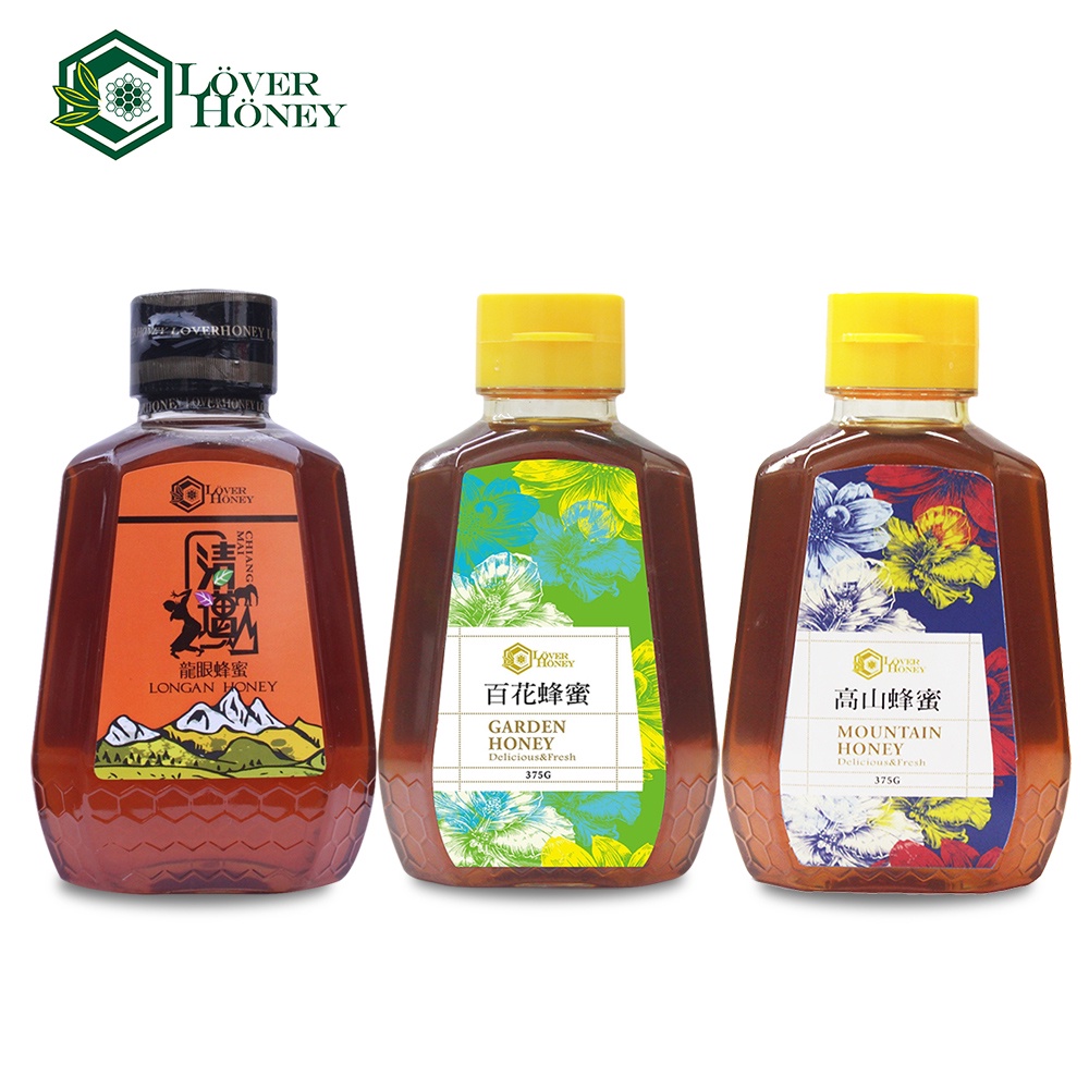 【情人蜂蜜】泰國蜂蜜 375g 100%純蜂蜜 清邁龍眼蜜 高山蜜 百花蜜