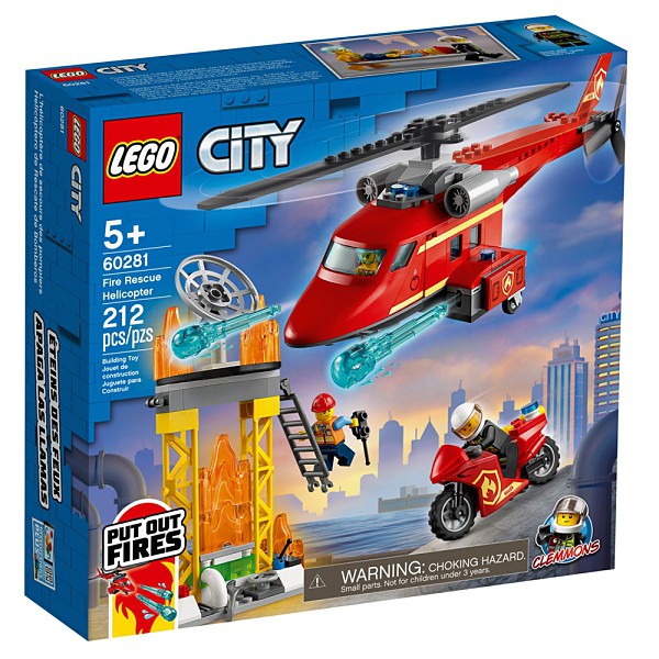 [a果子狸] LEGO 樂高 60281 城鎮系列 消防救援直升機 DIY 積木 原價1049 消防 直升機 機車