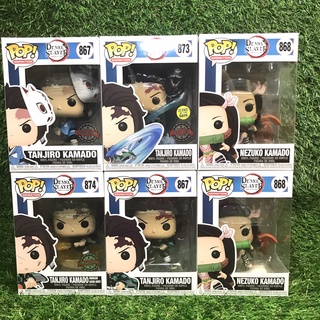 免運&台灣現貨 FUNKO POP 鬼滅之刃 灶門 炭治郎 禰豆子 除厄 狐狸面具 水之呼吸 火之呼吸 夜光 透明