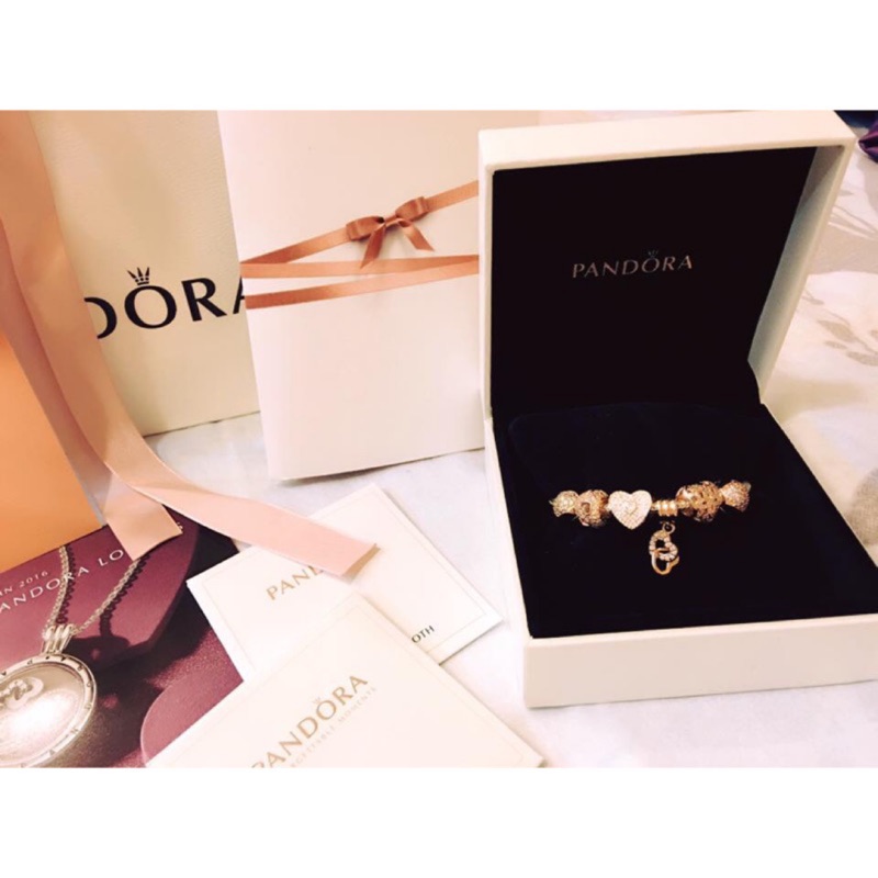 PANDORA 潘朵拉✨玫瑰金 手環 手鍊 情人節禮物