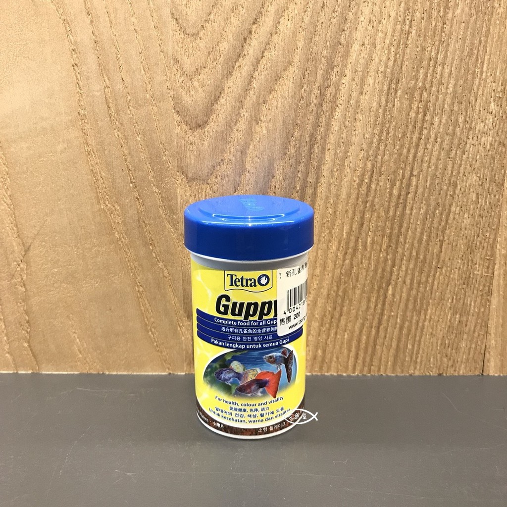 TETRA 德彩 【新孔雀魚薄片飼料 100mL 250ml】孔雀魚 燈科魚 紅球