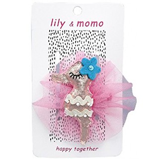 【美國 Lily & Momo】手工童趣髮飾- 粉嫩小海馬 #HCA409