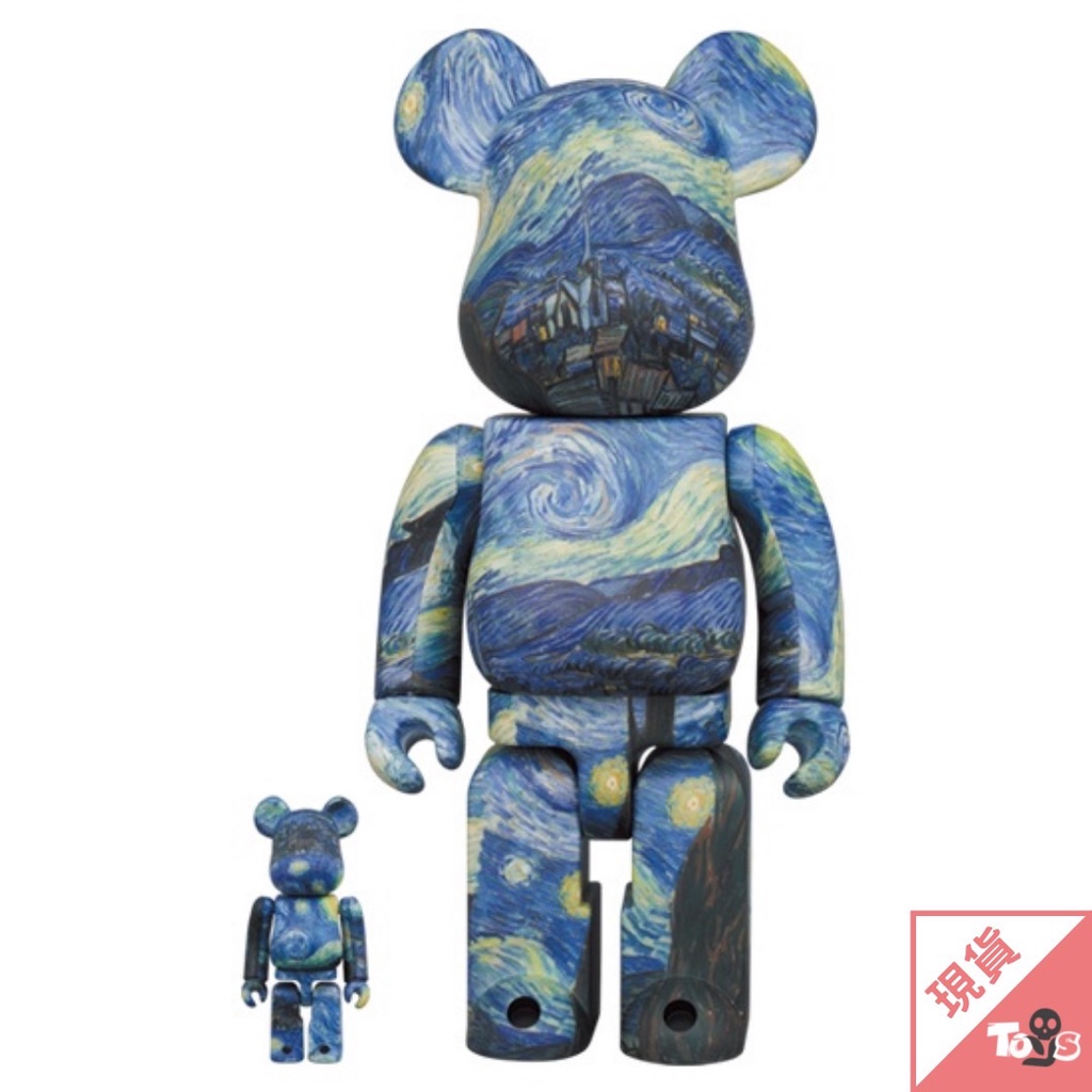 BE@RBRICK 庫柏力克熊 bearbrick 梵谷 星空 日本境內限定 100% &amp; 400%