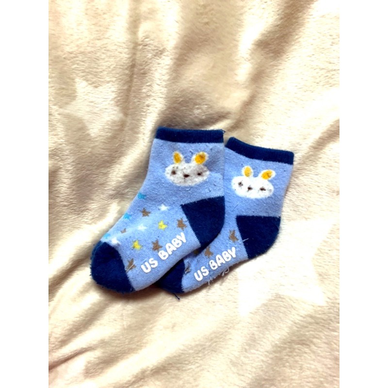US BABY 可愛小兔子 寶寶襪 新生兒襪子 嬰兒襪 二手 男寶 女寶
