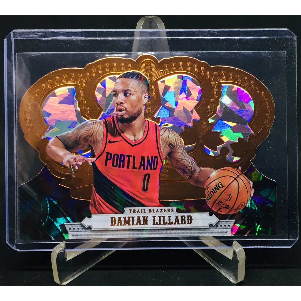 DAMIAN LILLARD 68/99 限量鑽石卡 2017-18 PANINI ROYAL CROWN #4 拓荒者