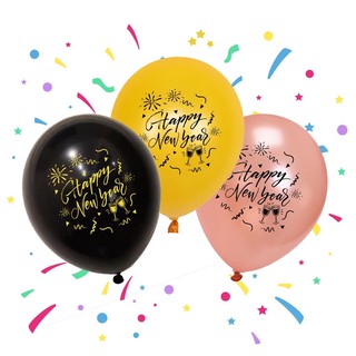 氣球派對多🎉12吋加厚新年氣球 新年快樂氣球 跨年氣球 跨年派對 新年派對 派對氣球 氣球佈置 印花氣球 氣球 派對佈置