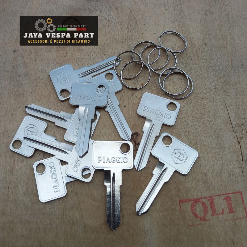 兒童鑰匙 Vespa Piaggio 空白鑰匙 Vespa P150X P150S Strada P150XE Exce