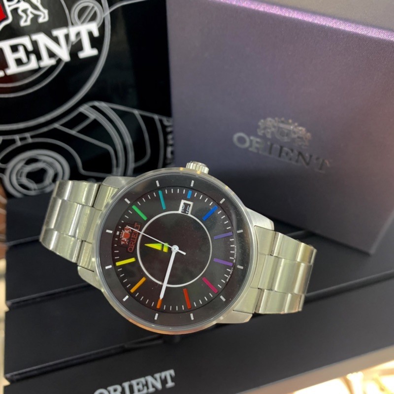 日本 ORIENT 東方 FER0200DW0 彩色 機械錶 自動錶 鋼錶帶