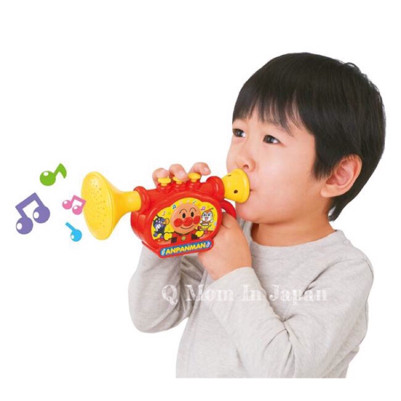 Q媽日本舖@日本 麵包超人 絕版玩具 兒童 音樂 喇叭 麵包超人玩具