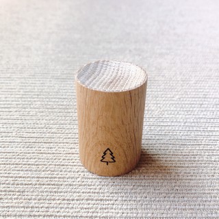 [April Organics]圓形原木精油擴香木_圓孔_美國白橡木_臺灣職人木工手作
