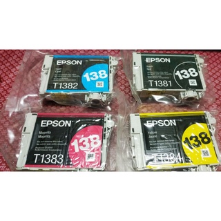 Epson 138原廠高容量彩色墨水(黑色500元，一黑三彩1200元）