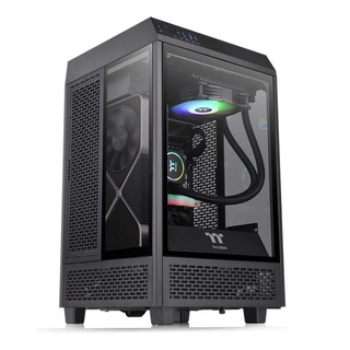 米特3C數位–曜越 The Tower 100全景直立式迷你機殼/黑/白/CA-1R3-00S1WN-00