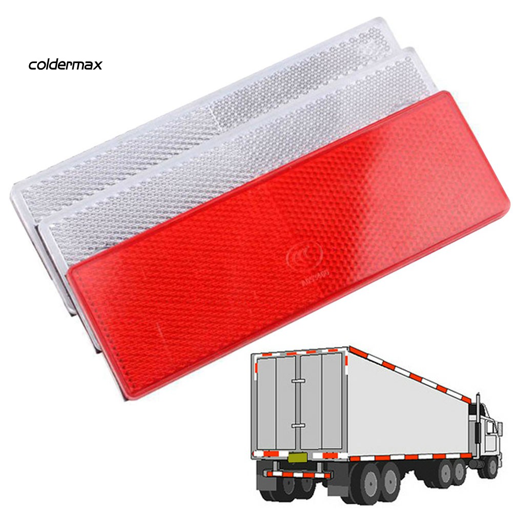 Cm08 2pcs 汽車卡車車尾塑料反光板標誌強力反光板 蝦皮購物