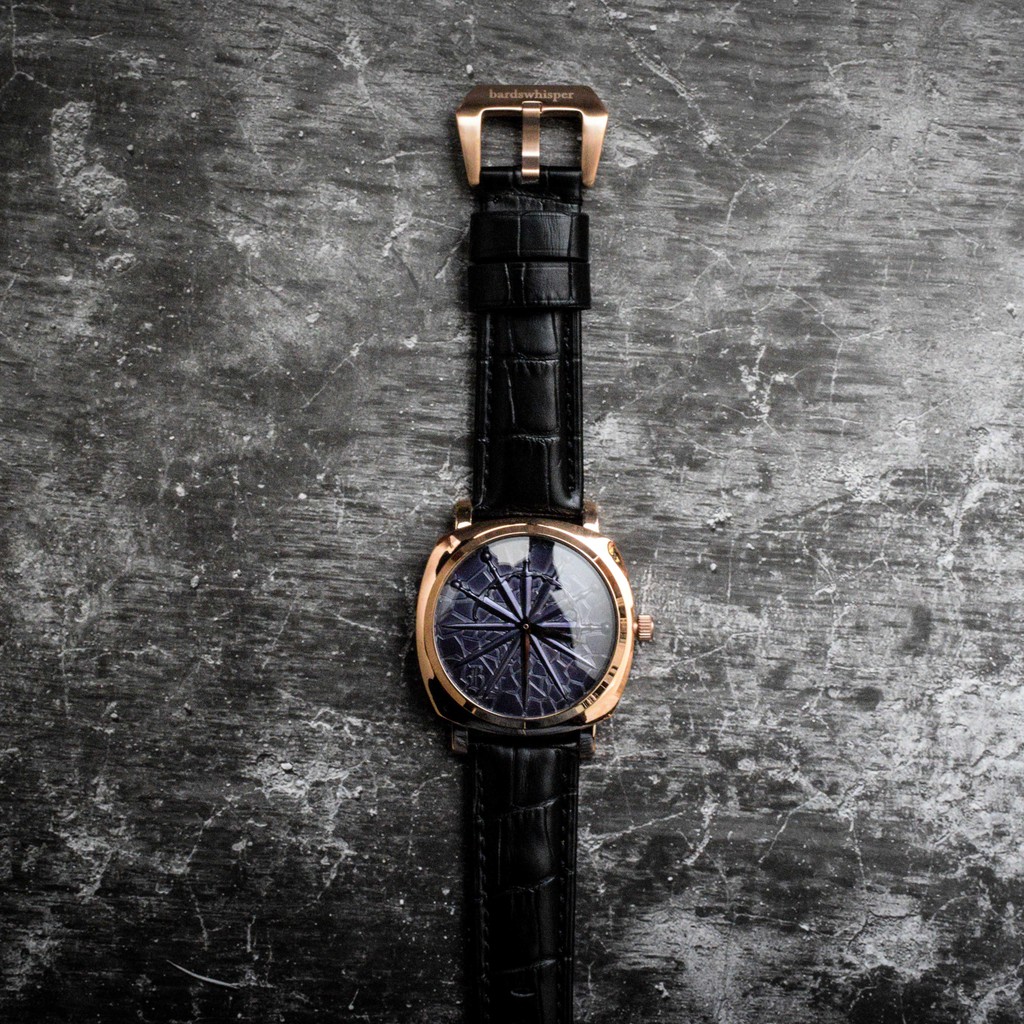 吟遊詩人的呢喃【劍聖。石英玫瑰金】真皮 黃銅 石英錶 腕錶 原創 手工 手錶 手表 手環 手鍊 手飾 錶 飾品