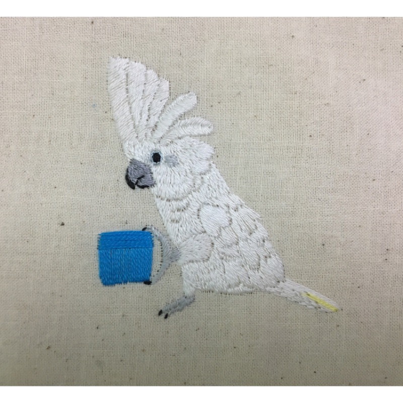 小鳥系列 藍眼巴丹繡片刺繡包包 筆袋 杯袋訂製可指定作品價格視成品而訂 蝦皮購物