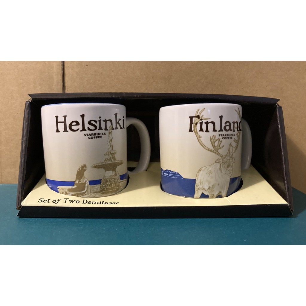 Starbucks 芬蘭 星巴克 3oz 芬蘭 赫爾辛基 城市小馬克杯組 全新
