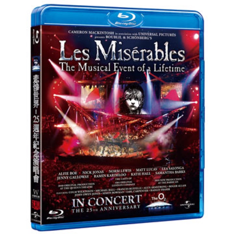 羊耳朵書店*音樂劇藍光/悲慘世界-25週年紀念演唱會 (藍光BD) Les Miserable 25th Anniversary Concert