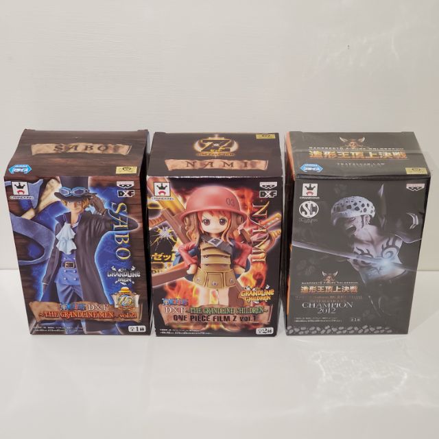 （3盒合售）金證 薩波 娜美 羅 Z 15週年 DXF 航海王 海賊王 景品 非拆擺品 （盒況如圖）