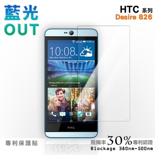 【膜力威】專利抗藍光保護貼｜HTC Desire 826 適用