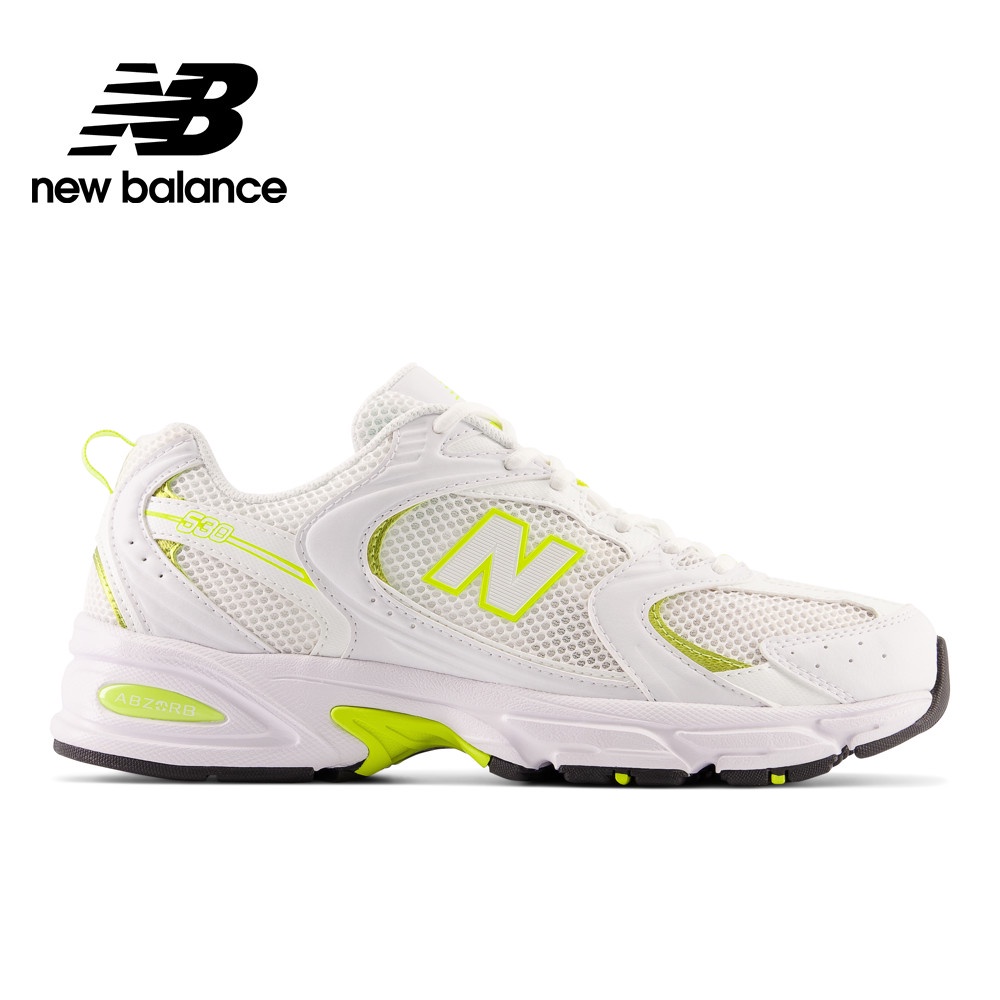 【New Balance】 NB 復古運動鞋_中性_白黃色_MR530DWP-D楦 530