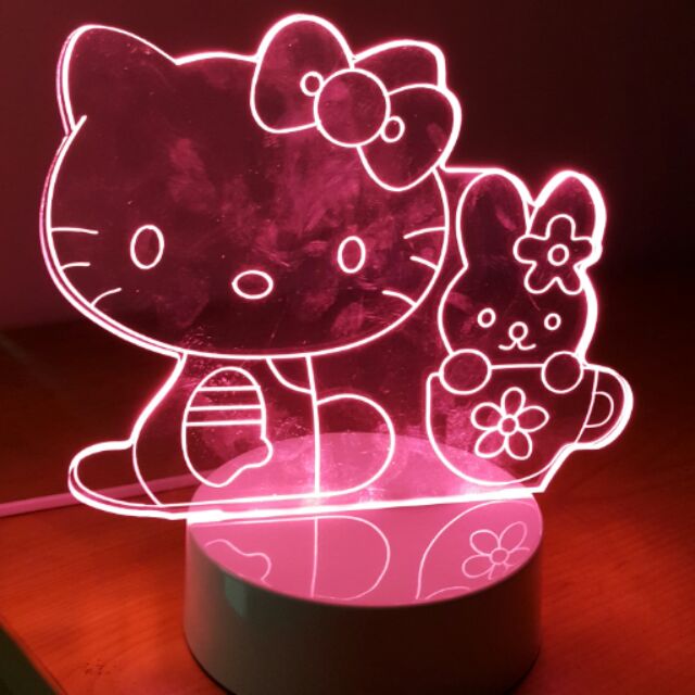 3D立體小夜燈 光明燈 LED燈 情趣小夜燈 Hello Kitty 美樂蒂 史迪奇 生日禮物 交換禮物 5050LED