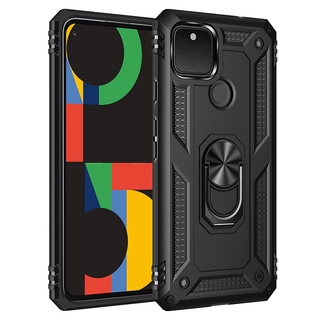 Google Pixel 4A 5 5 XL 防摔手機殼 帶指環 磁性汽車支架蓋