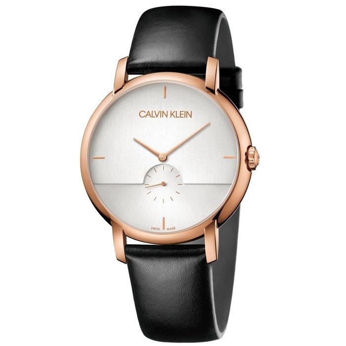 Calvin Klein CK 男 紳士簡約小秒針腕錶(K9H2X6C6)