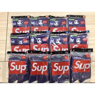 Supreme Hanes Tagless Tee 小BOX 素TEE T恤 紫色 M L 2件1組 現貨