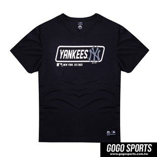 MLB 大聯盟 洋基-黑 強打聯盟吸濕涼感排汗短袖T(男) 6960222-900